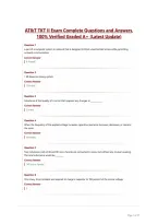 AT&T TKT II Exam Complete Questions and Answers&comma;&NewLine;100&percnt; Verified Graded A&plus; &lpar;Latest Update&rpar;