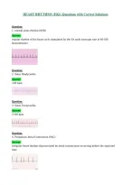 HEART RHYTHMS &lpar;EKG Questions with Correct Solutions