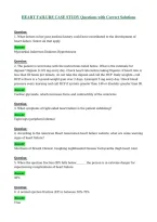 HEART FAILURE CASE STUDY Questions with Correct Solutions