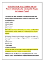 NR 511 Final Exam &lpar;PDF&rpar;&colon; Questions with Bold &NewLine;Answers & Italic Rationales &ndash; latest update this year &NewLine;just released -Passed&excl;