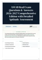 ASVAB Real Exam Questions & Answers 2026&sol;2027 Comprehensive Edition with Detailed Aptitude Assessment
