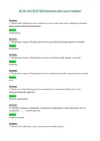 HLTH 310 CHAPTER 8 Questions with Correct Solutions