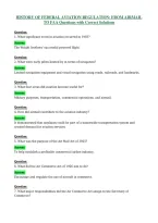 History Of Federal Aviation Regulation From Airmail To Faa Questions With Correct