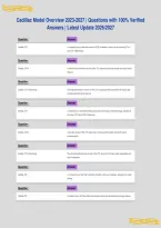 Cadillac Model Overview 2023-2027 &vert; Questions with 100&percnt; Verified&NewLine;Answers &vert; Latest Update 2026&sol;2027
