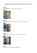 HONDROS BIO 253 PRACTICAL 1 Questions with Correct Solutions