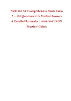 NUR 283 ATI Comprehensive Mock Exam A &ndash; &NewLine;150 Questions with Verified Answers & &NewLine;Detailed Rationales &vert; 2026&sol;2027 NGN &NewLine;Practice &lpar;Galen&rpar; 