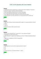 ICBC CLASS 4 Questions with Correct Solutions
