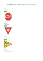 ICBC KNOWLEDGE TEST Questions with Correct Solutions