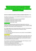  BIOD 121 Essentials in Nutrition Case Study Module 1 Portage Learning Actual Exam 2026&sol;2027 &ndash; Complete Assessment with Detailed Rationales &vert; 100&percnt; Verified &vert; Pass Guaranteed &ndash; A&plus; Graded