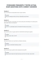 Starguard Frequently Tested Actual&NewLine;Exam Questions With Correct Answers&NewLine;