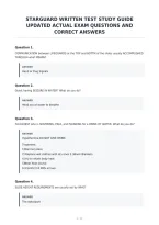 Starguard Written Test Study Guide&NewLine;Updated Actual Exam Questions And&NewLine;Correct Answers&NewLine;