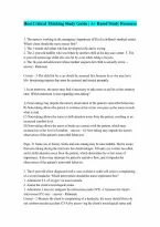Hesi Critical Thinking Complete Questions and Verified Answers
