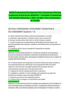 N4455 Professional Development Plan Assessment Nursing Leadership Actual Exam 2026&sol;2027 &ndash; Complete 35 Questions with Detailed Rationales &vert; 100&percnt; Verified &vert; Pass Guaranteed &ndash; A&plus; Graded