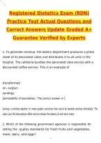 RDN EXAMS BUNDLED PREPS 2026&sol;2027 &vert; CDR Registered Dietitian Nutritionist Exam &vert; eatrightPREP Principles of Dietetics&comma; Domain I Practice Test&comma; Nutrition Care&comma; Medical Nutrition Therapy&comma; Dietetics Management&comma; Foodservice Systems&comma; Practice Questions & Answe