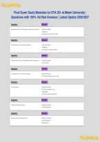 Final Exam Study Materials for STA 261 at Miami University &vert;&NewLine;Questions with 100&percnt; Verified Answers &vert; Latest Update 2026&sol;2027