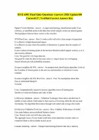 ISYE 6501 Final Quiz Questions and Answers2026 Update100 CorrectGT A GUARANTEED