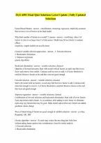 ISyE 6501 Final QuizLatest Update with complete solutionsThis exam requires Google Chrome and the Honorlock Chrome Extension A GUARANTEED