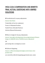 Wgu C236 Compensation And Benefits&NewLine;Final Actual Questions With Verified&NewLine;Solutions