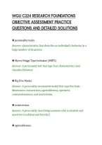Wgu C224 Research Foundations&NewLine;Objective Assessment Practice&NewLine;Questions And Detailed Solutions