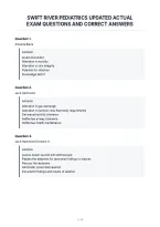 Swift River Pediatrics Updated Actual&NewLine;Exam Questions And Correct Answers