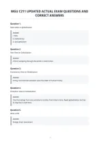 Wgu C211 Updated Actual Exam Questions And&NewLine;Correct Answers