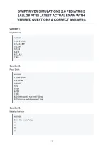 Swift River Simulations 2&period;0 Pediatrics&NewLine;&lpar;All 28 Pt&rsquo;s&rpar; Latest Actual Exam With&NewLine;Verified Questions & Correct Answers