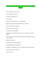 NC LIFE insurance state exam Complete Questions and Verified Answers