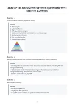 Agacnp 106 Document Expected Questions With&NewLine;Verified Answers