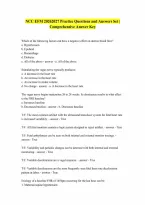 NCC EFM 20262027 Practice Questions and AnswersQuestions for the actual test Complete Questions and Verified Answers