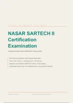NASAR SARTECH II Certification Examination &ndash; Complete Comprehensive Questions and Answer Explanations  &lpar;2026&sol;2027 Testing Cycle&rpar; Graded A&plus; Pass Guaranteed