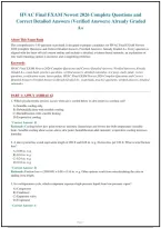 Hvac Final Exam Newest 2026 Complete Questions And Correct Detailed Answers &lpar;Verified Answers&rpar; Already Graded A&plus;&vert; Instant Download Pdf