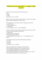 NRFSP Review 1 Questions and Answers Already Passed Guaranteed Pass