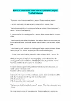 Power to Arrest Final Exam Practice Questions with Questions and Answers 100 Pass
