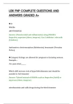 Leik Fnp Complete Questions And&NewLine;Answers Graded A&plus;&NewLine;