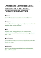 Lifescienc 7C Midterm 1 Individual&NewLine;Stage Actual Script With 100&NewLine;Percent Correct Answers