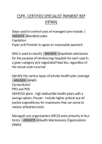 Cspr - Certified Specialist Payment Rep &lpar;Hfma&rpar;