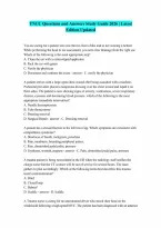 TNCC Questions and Answers2026 Complete Questions and Verified Answers