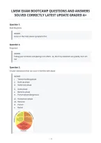 Lmsw Exam Bootcamp Questions And Answers&NewLine;Solved Correctly Latest Update Graded A&plus;