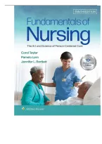 TEST BANK FOR Fundamentals of Nursing&colon; The Art and Science of Person-Centered Care Tenth&comma; North American Edition by Carol R&period; Taylor ISBN&colon; 978-1975168155 COMPLETE GUIDE 100&percnt; VERIFIED A&plus;GRADE ASSURED&excl;&excl;&excl;&excl;