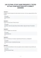 Lra 212 Final Study Guide Frequently Tested&NewLine;Actual Exam Questions With Correct&NewLine;Answers