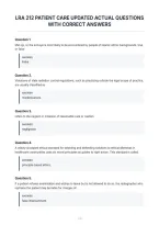 Lra 212 Patient Care Updated Actual Questions&NewLine;With Correct Answers