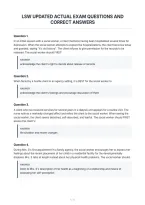 Lsw Updated Actual Exam Questions And&NewLine;Correct Answers