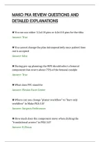 Mako Pka Review Questions And&NewLine;Detailed Explanations