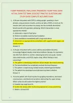 Fisdap Paramedic Final Exam &sol;Paramedic Fisdap Final Exam &NewLine;Actual Exam Test Bank 2026&sol;2027 Practice Questions And &NewLine;Study Guide Complete Accurate Exam