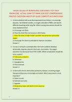 Nsg 3100 Exam 3 Test Your &NewLine;Knowledge  Actual Exam Test Bank 2026&sol;2027 Comprehensive &NewLine;Practice Questions And Study Guide Complete Accurate Exam