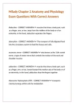 Milady Chapter 2 Anatomy and Physiology Exam Questions With Correct Answers