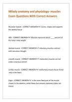 Milady anatomy and physiology- muscles Exam Questions With Correct Answers&period;