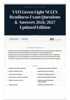 VATI Green Light NCLEX Readiness Exam Questions & Answers 2026&sol;2027 Updated Edition