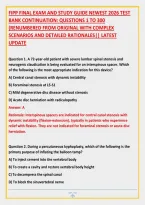Fipp Final Exam And Study Guide Newest 2026 Test &NewLine;Bank Continuation&colon; Questions 1 To 300 &NewLine;&lpar;Renumbered From Original With Complex &NewLine;Scenarios And Detailed Rationales&vert;&vert; Latest &NewLine;Update 