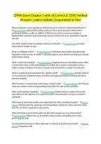 CPMA Exam Chapter 5 with all Correct & 100&percnt; Verified Answers &vert;Latest Update &vert;Guaranteed to Pass